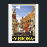 Cartão Postal Vintage Verona Itália<br><div class="desc">Verona Veneto Itália Europa Viagens vintage Anúncios e Posteres de viagens de Art Vintage do início do século XX, incluindo destinos de férias nos Estados Unidos, Canadá, Reino Unido, França, Itália, Suiça, Áustria, Bélgica, Espanha, Irlanda, Alemanha, Noruega, Suecia, Japão, China, México, Cuba, Oriente Médio, América do Sul, África, Austrália, Nova...</div>