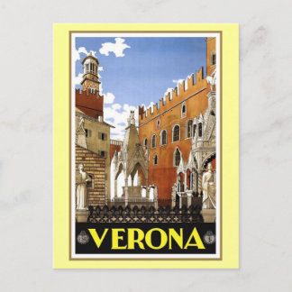 Cartão Postal Vintage Verona Itália