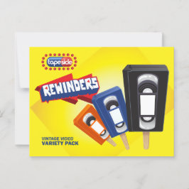 Cartão Postal Vintage VHS Ice Pop Parody