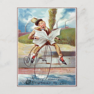 Cartão Postal Vintage Victorian Christmas