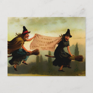 Cartão Postal Vintage Victorian Christmas