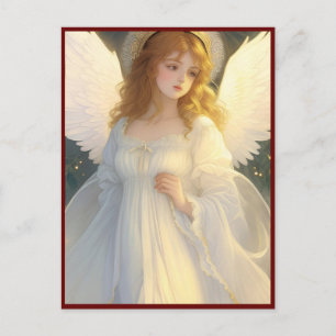 Cartão Postal Vintage Victorian Christmas Angel