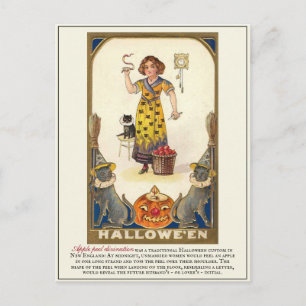 Cartão Postal Vintage Victorian Erstwhile Halloween Tradiations