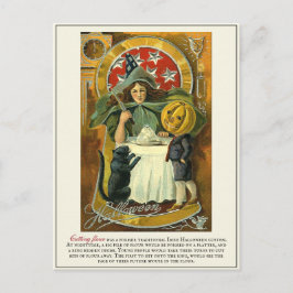 Cartão Postal Vintage Victorian Erstwhile Halloween Tradiations