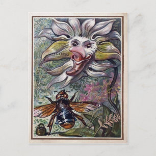 Cartão Postal Vintage Victorian Flower