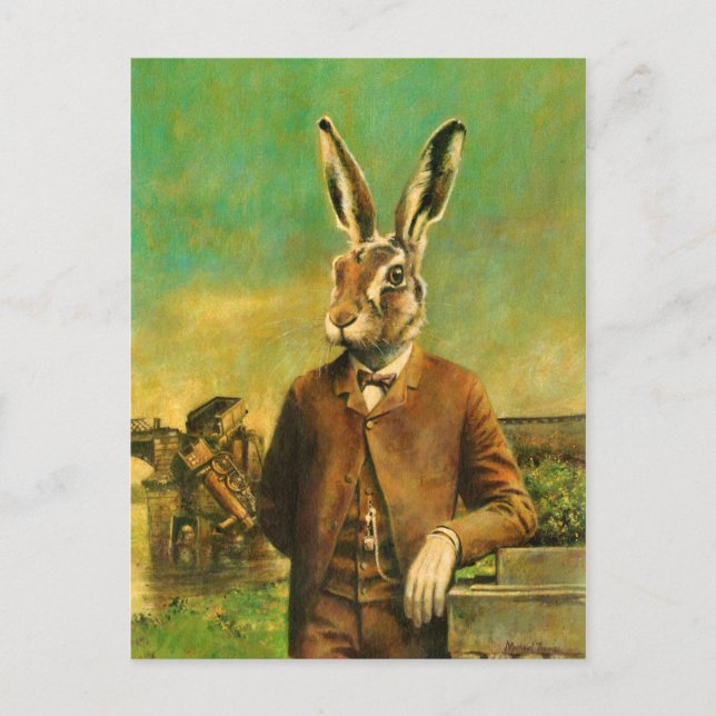 Cartão postal Vintage Victorian Hare (Frente)