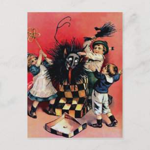 Cartão Postal Vintage Victorian Krampus