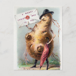 Cartão Postal Vintage Victorian Odd Christmas