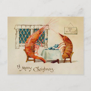 Cartão Postal Vintage Victorian Odd Shrimp