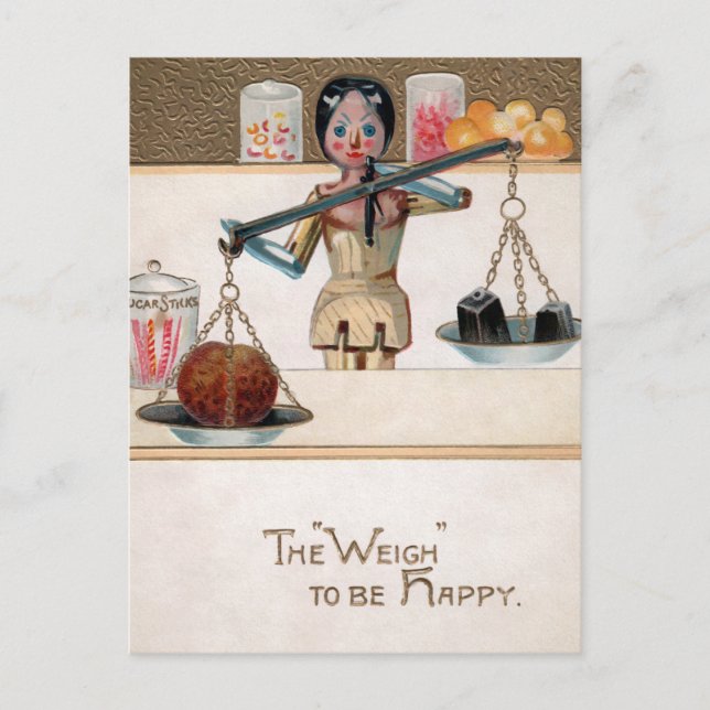 Cartão postal Vintage Victorian Wooden Doll (Frente)