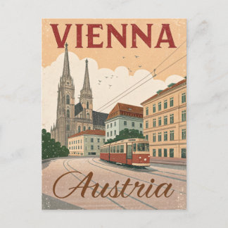 Cartão Postal Vintage Vienna Travel