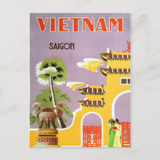 Cartão postal Vintage Vietnam Saigon Viagem