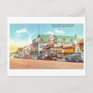 Cartão Postal Vintage View em Buzzards Bay em Cape Cod