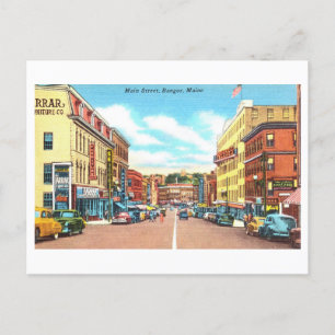 Cartão Postal Vintage View of Bangor, Maine,