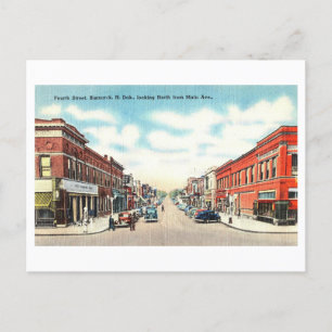 Cartão Postal Vintage View of Bismarck, Dakota do Norte,