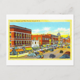 Cartão Postal Vintage View of Concord, New Hampshire,
