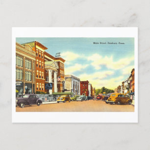 Cartão Postal Vintage View of Danbury, Connecticut,