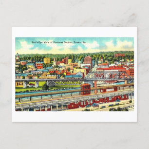 Cartão Postal Vintage View of Easton, Pensilvânia,