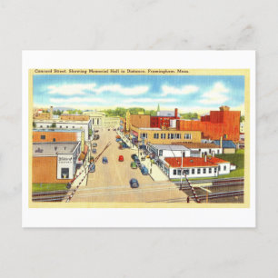 Cartão Postal Vintage View of Framingham, Massachusetts,