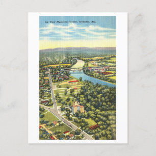 Cartão Postal Vintage View of Gadsden, Alabama,
