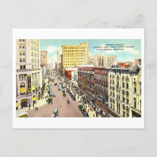 Cartão Postal Vintage View of Grand Rapids, Michigan,