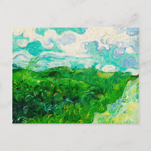 Cartão Postal Vintage Vincent Van Gogh Green Wheat Fields
