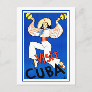 Cartão Postal Vintage - Visite Cuba