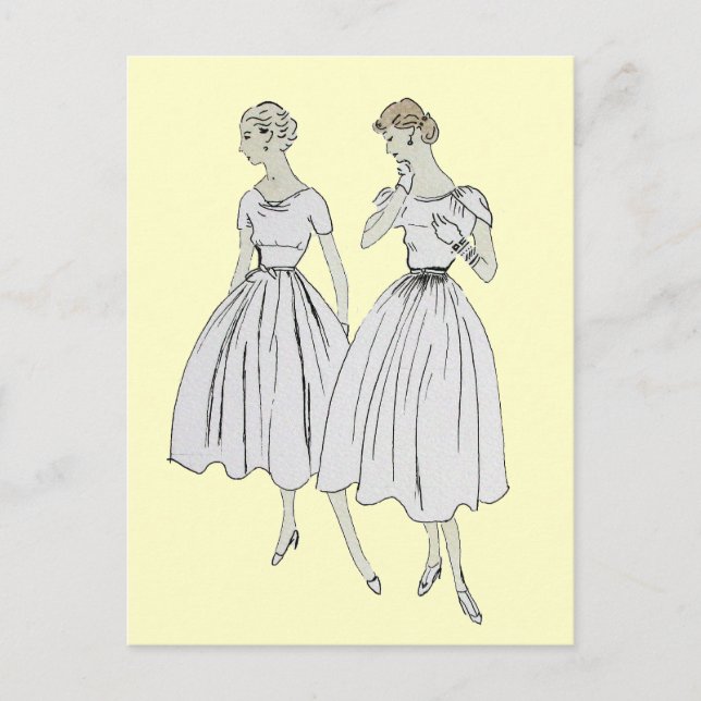 Cartão Postal Vintage Vogue (Frente)