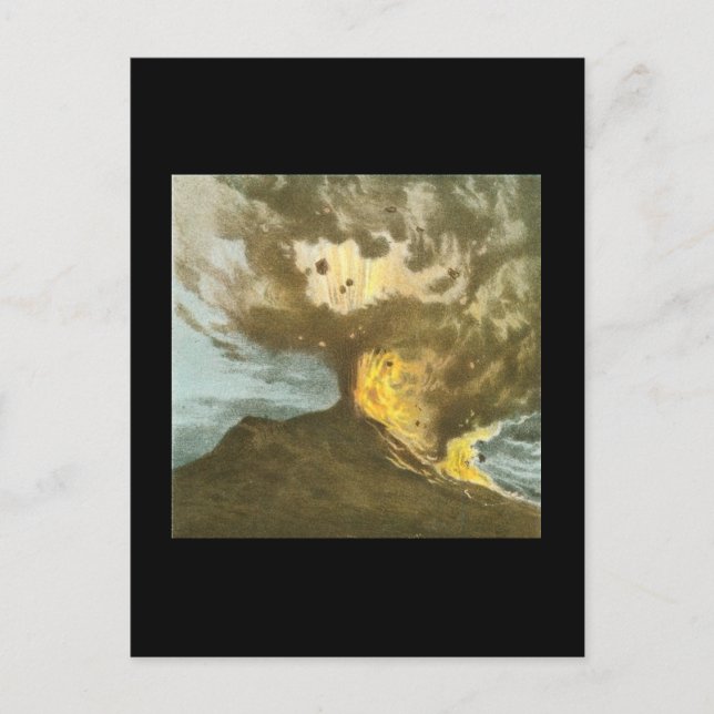 Cartão Postal Vintage Volcano (Frente)