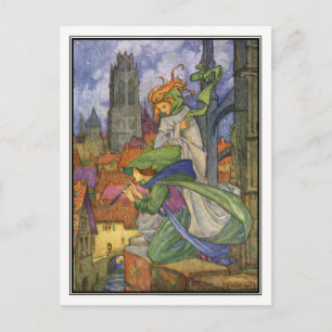 Cartão Postal Vintage Weather Sprites por Florence Harrison