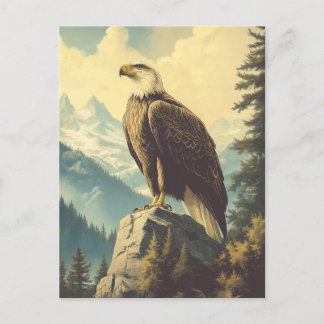 Cartão Postal Vintage Weisskopfseeadler Alaska Postkarte