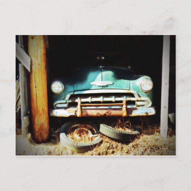 Cartão postal Vintage Wheels (Frente)