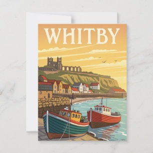 Cartão Postal Vintage Whitby Viagem