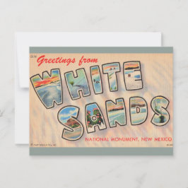Cartão postal Vintage White Sands NM