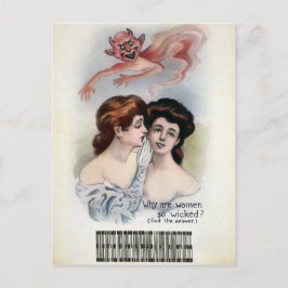 Cartão Postal Vintage Wicked Woman