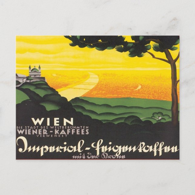 Cartão Postal Vintage Wien Áustria (Frente)