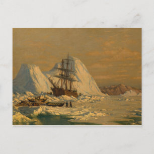 Cartão Postal Vintage William Bedford: Um Incidente de Caça à Ba