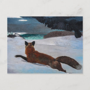 Cartão Postal Vintage Winslow Homer Fox Hunt