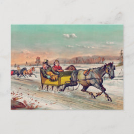Cartão postal Vintage Winter