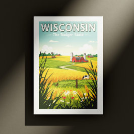 Cartão Postal Vintage Wisconsin