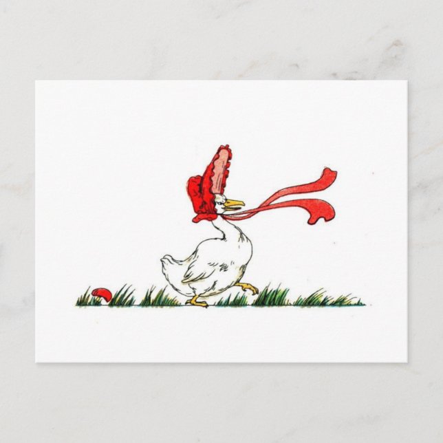 Cartão Postal Vintage Wise Mamma Goose (Frente)