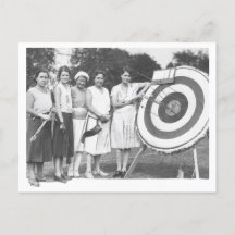 Vintage Women's Archery Concurso 1930s Foto