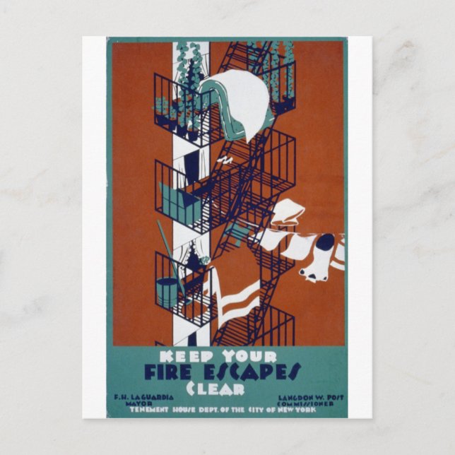 Cartão Postal Vintage WPA (Frente)