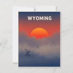 Cartão postal Vintage Wyoming