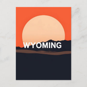 Cartão postal Vintage Wyoming