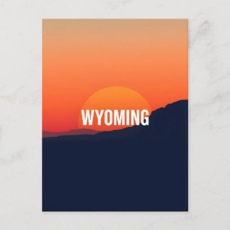 Cartão postal Vintage Wyoming