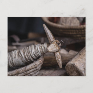 Cartão Postal Vintage Yarn Spindle