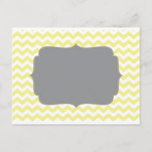 Cartão Postal Vintage Yellow Cheveron