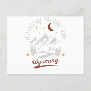 Cartão Postal Vintage Yellowstone National Park Wyoming