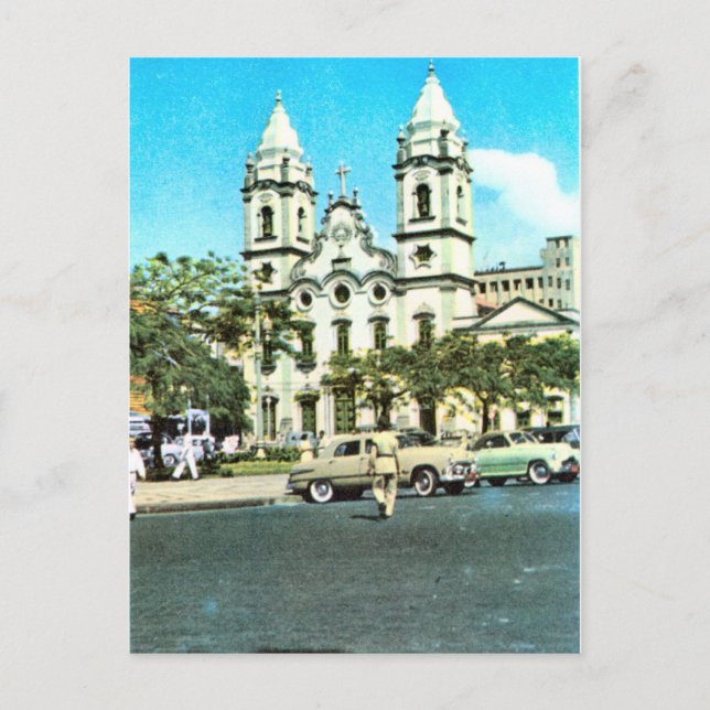 Cartão Postal     VintageBrasil Recife, Catedral Barroca (Frente)